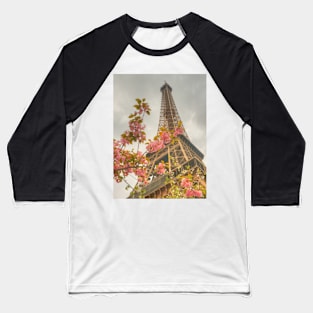 Springtime Eiffel Baseball T-Shirt